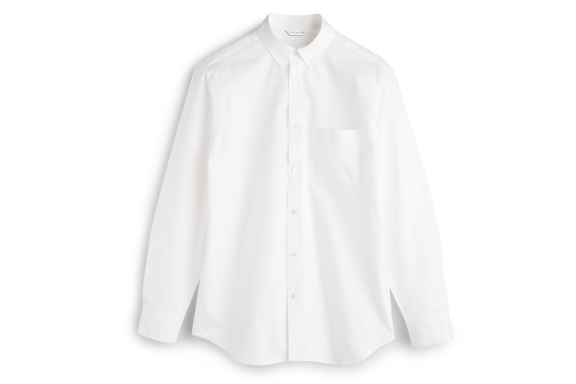 コットンオックスフォード シャツ _ホワイト